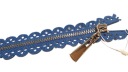 Prelamovaný, nerozoberateľný kovový zips, 16 cm nevädza