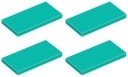 LEGO TILE 87079 2x4 TILE tyrkysová (4g) 4 ks