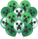BALÓNKY HERNÝ SET MINECRAFT CREEPER PIXELS NARODENINY 12 ks