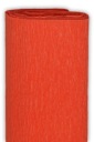 Krimpovaný hodvábny papier - červený, 50 x 200 cm