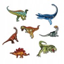 Záplaty DINOSAURS TERMO záplaty SADA 7 kusov