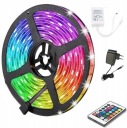 Vodotesný RGB LED pásik 5 metrov + napájanie diaľkového ovládača