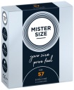 Kondómy MISTER VEĽKOSŤ 57 mm prispôsobené na obvod, 3 kusy