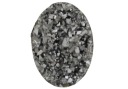 [04664] Druzy strieborný trblietavý kabošon 18*13mm