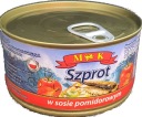 Šprota v paradajkovej omáčke Konshurt 0,33 kg