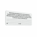 GDPR - informačná nálepka 4,5x10, monitoring