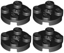 LEGO Okrúhly tanier 2x2 čierny 403226 4032 - 4 kusy