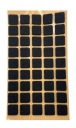 Samolepiace plstené podložky pod štvorcový nábytok – ČIERNA 14x14mm