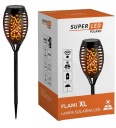 SOLAR LED záhradná lampa, vstavaná baterka, veľká XL