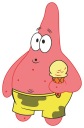 NÁLEPKA NA OKNO NÁBYTOK ZRKADLO SPONGEBOB PATRICK