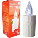LED VLOŽKA DO SVIEČKY ELEKTRICKÁ SVIEČKA BIELE SVETLO BEZPLATNÉ BATÉRIE