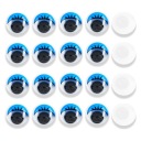 POHYBLIVÉ OČI NA DEKORÁCIU 12x3,5mm 20ks