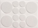 Plstené podložky mix, 20 a 38 mm, biela 74838 Vorel