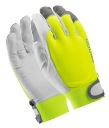 HOBBY REFLEX ARD Kožené pracovné rukavice Reflexné Hi-Vis EN388 10