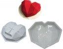 SILIKÓNOVÁ FORMA NA PEČENIE TORTY, VEĽKÉ 3D SRDCE