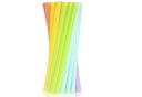 PLASTOVÉ SLAMKY, TRUBKY, MIX FARIEB, 24 cm, 17 ks