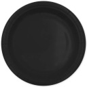 ČIERNE NARODENINOVÉ PAPIEROVÉ TANIERE 18 CM 6 KS