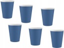 Poháre, papierové poháre, 250 ml, 6 ks, námornícka modrá, narodeniny, krst