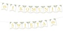 Banner girlanda Prvé sväté prijímanie Eukalyptus, banner na sväté prijímanie, sväté prijímanie - 240 cm