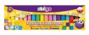 Plastelína 18col: pastel, neón, STRIGO trblietky