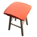 Štvorcový vankúš na taburetku 30x30 ORANŽOVÁ