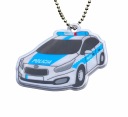 REFLEXNÝ PRÍvesok POLICAJNÉ AUTO POLICAJNÉ AUTO Kľúčenka