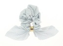 RUB NA VLASY SCRUNCHIE, PRUHOVANÁ MAŠĽA, MODRÁ