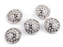 KOVOVÝ GOMBÍK 23mm STRIEBORNÝ