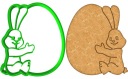 VEĽKONOČNÁ formička Vykrajovačka na perníčky EASTER Bunny Egg
