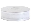 Šifónová stuha so SILVER/GOLD lemom 25mmx22mb