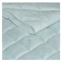 PREŠÍVANÝ VELVET ROMBY VELVET 0,5 MB Sky Grey / Mint Grey