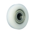 Plastový valček s ložiskom, priemer 62 mm, priemer 17 mm