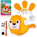 Súprava na šitie MASCOT Vyšívaný vankúš LESNÉ ZVIERATÁ FOX DIY