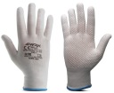 OCHRANNÉ PRACOVNÉ RUKAVICE BIELE BODKY PVC XL-10