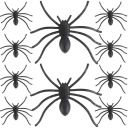 10x SPIDER HALLOWEENSKÉ DEKORATÍVNE PAVÚKY UMELÉ ČIERNA SCARY 3,4x3 CM