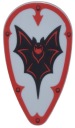 LEGO Oval Shield Netopierí hrad svetlosivá LBG 2586pb011