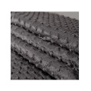 Fleece, materiál MINKY 27 - tmavosivá, mäkká