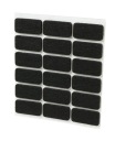 Plsťové podložky pod nábytkovú plsť 15x30 čierna x18
