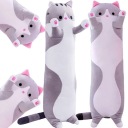 MASKOT, PLYŠOVÁ HRAČKA, DLHÝ MAČIČKA, PUDLIČKA, KLAMÁKA 50cm, HRAČKA, VANKÚŠ, HRUBÝ
