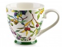 PORCELÁNOVÝ HRNEK 400 ML OLIVOVÝ VEĽKÝ ŠÁLKA NA JUMBO NOŽIČKU