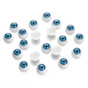 Oči pre hračky plastové 12x6mm 10 párov