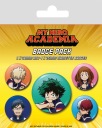 Odznaky My Hero Academia Team, sada 5 kusov