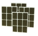 Plsťové podložky 25x35 mm 36 ks, plsť na nábytok hnedá