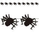 Banner GARLAND Halloween SPIDERS čierny 9 ks