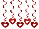 Vŕtacie stuhy Červené srdce Valentín - 5