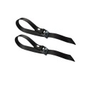 2x Popruh na zapínanie s prackou 35 cm, čierny