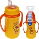 HRNEK NA TRÉNING FĽAŠU 240 ml STRIEBORNÁ FĽAŠA PRE DETI 6M+ CANPOL BABIES