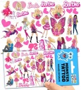 UMÝVAJÚCE DOČASNÉ TETOVANIE PRE DETI BARBIE DETI ORIGINÁLNE DIZAJNY