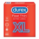 Kondómy Durex FEEL THIN XL, väčšia veľkosť, 3 ks extra zvlhčené
