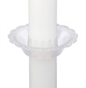 Odkvapkávač na sviečku, TRANSPARENTNÝ, 30-42 mm Kryt na sviečku, krst, prijímanie